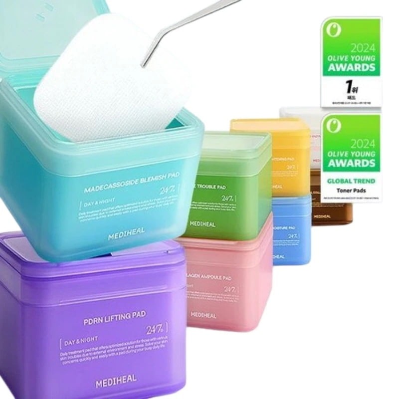 (ヒョク, HIRO pick)ネモパッド100枚+リフィル100枚 8種 マデカソサイド/PDRN/ティーツリー/コラーゲン/ウォーターマイド/ビタマイド/フィトエンザイム/レチノールコラーゲン