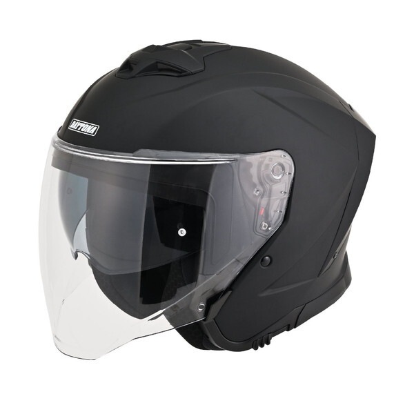 D61057 バイク ヘルメット ジェット SG規格 高強度ABS スポーツ設計 インナーバイザー / スピーカーホール 装備 DN-006SJ マットブラック Sサイズ(55-56cm)