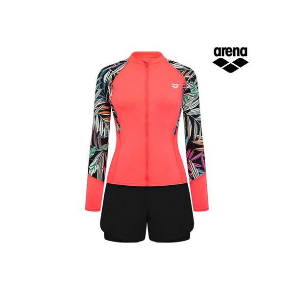 リーフレジャージップアップラッシュガードセットA4BL1PS13NRD