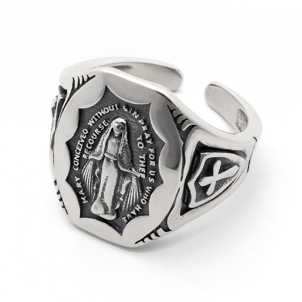 925 聖母マリアリング 奇跡のメダイ [cr013]