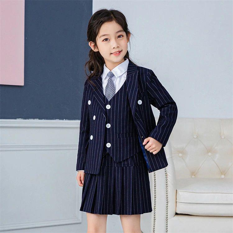 女の子 卒業式 セットアップ 制服 ジャケット ベスト スカート シャッ ネクタイ 高校生 発表会 女の子 上下セット セットアップ