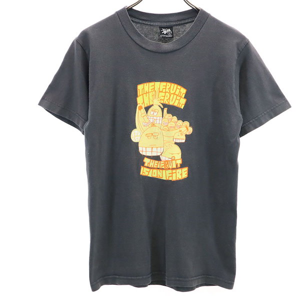 【美品】Stussy ストゥーシー　グレー 半袖 Tシャツ バックプリント STUSSY ステューシー バックプリント 半袖Tシャツ | street＊style