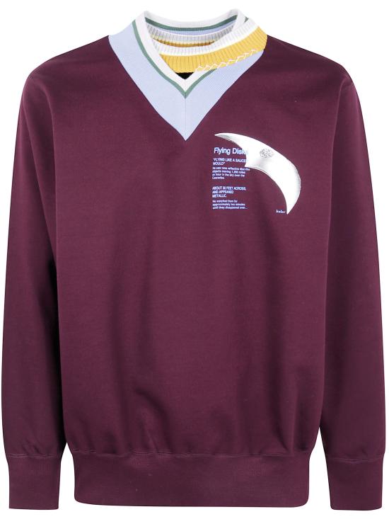KOLOR Men Sweater 25WCM T07205 88 BORDEAUX