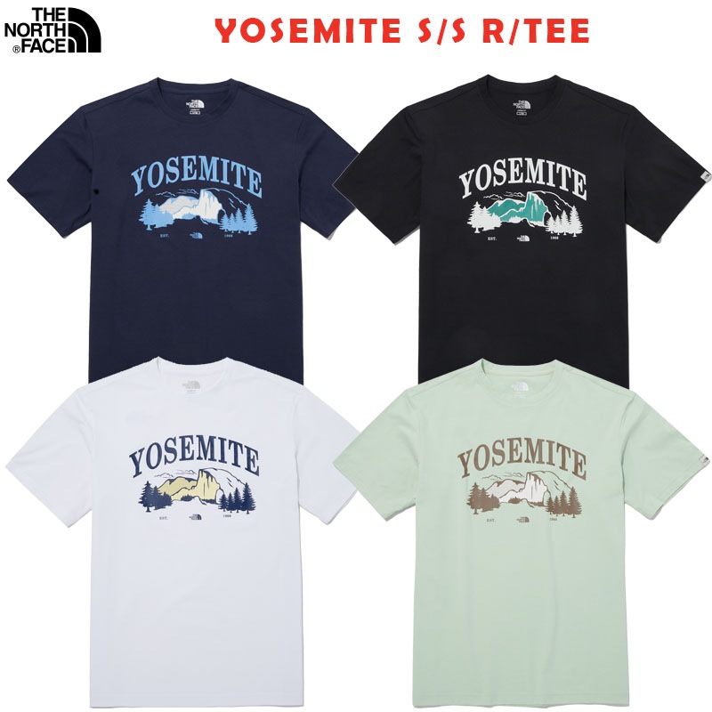 韓国正規品保証 関税負担なし NT7UP12J YOSEMITE S/S R/TEEデイリー 基本 着装 男子 女子 人気 韓国 ファッション 男女共用 アウトドア