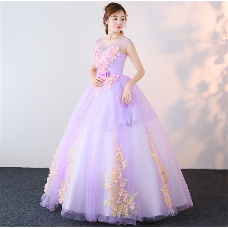 カラードレス ロング 演奏会 安い 結婚式 イブニングドレス 花嫁 二次会 ドレス 発表会 パーティードレス コンサート パープル