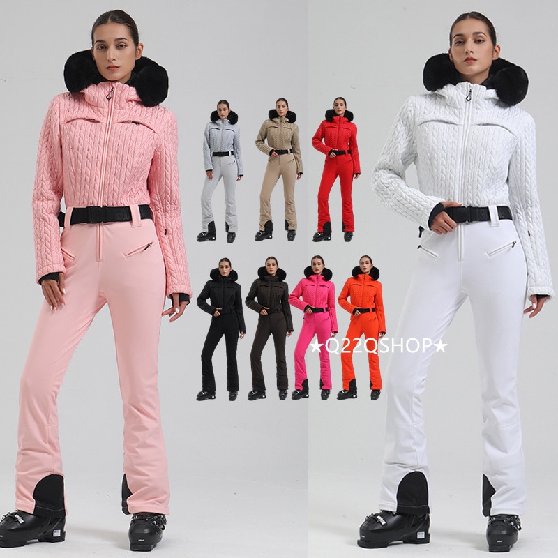 スノーボードウェア 2024 2025 上下セット つなぎ レディース オールインワン パンツズボン オーバーオール セットアップ ウィンタースポーツ スキーウェア スノボウェア スノー韓国風