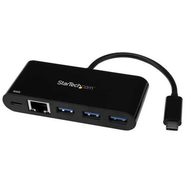 US1GC303APD ブラック [USB Type-C有線LANアダプタ ギガビット対応 3ポートUSB 3.0ハブ USB PD]