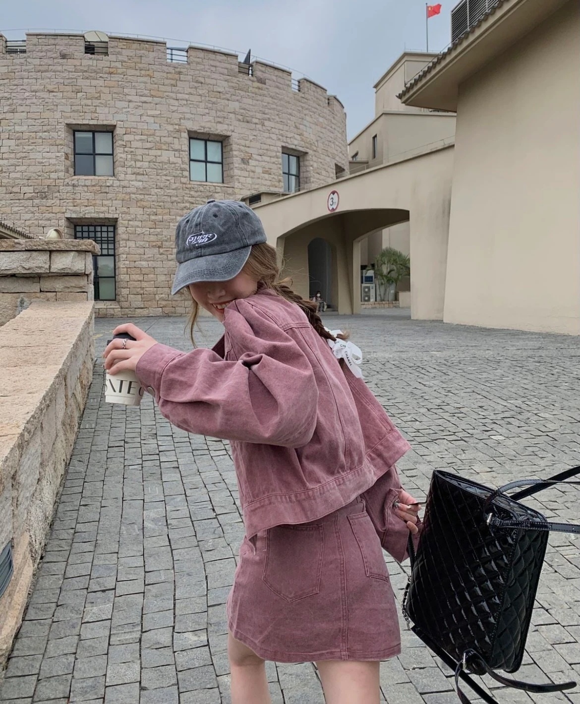 団体購入10点セットお洒落シルエットピンクデニムジャケットセットアップ２枚セットカジュアルコーデデート女子会に