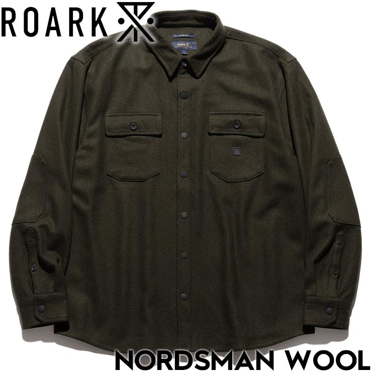 ROARK ロアーク NORDSMAN WOOL 長袖シャツ ウールシャツ RLWJ1070-ARM 日本代理店正規品