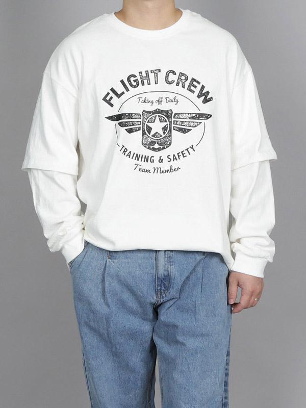 WMLパイロットシグナルレイヤード長袖Tシャツ