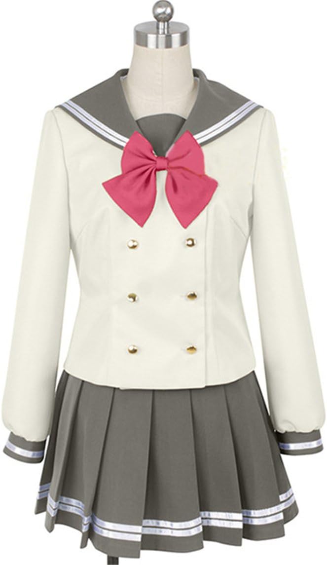 ラブライブ！サンシャイン!! 松浦 果南 黒澤 ルビ 高海 千歌 コスプレ衣装 冬制服 セーラー服 蝶結び3色セット
