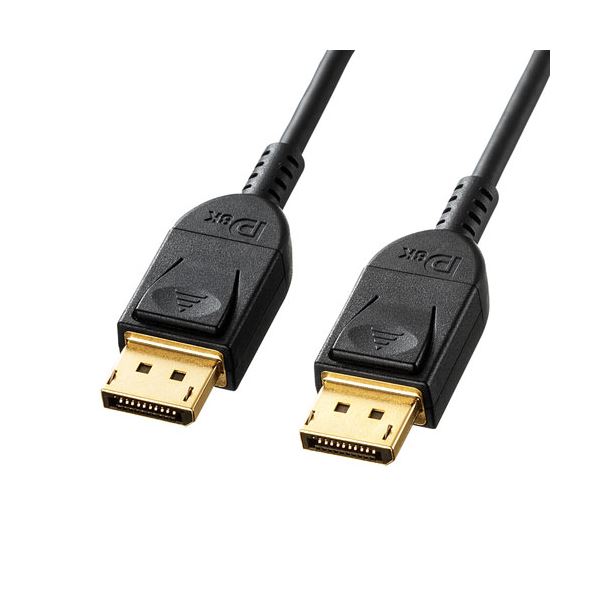 (5個セット) サンワサプライ DisplayPortケーブル 2m(Ver1.4) KC-DP1420X5