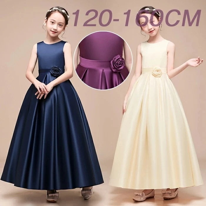 「」 豪華ドレス 女の子 発表会 女の子 ドレス 発表会 ピアノ発表会 ドレス 子供ドレス ロングドレス ドレス 高級豪華ドレス ジュニアドレス 160 150 140 子どもドレス 発表会 演奏会