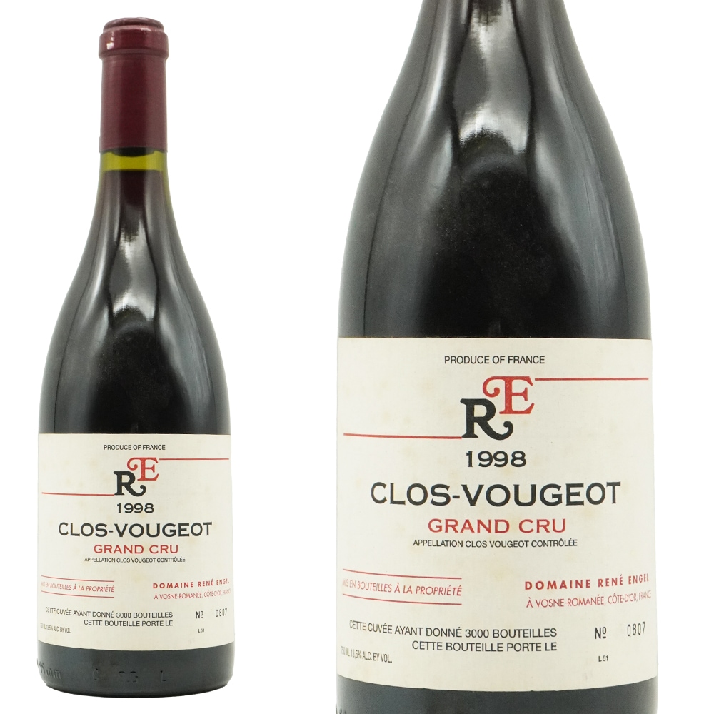 クロ ヴージョ グラン クリュ 特級 1998 ドメーヌ ルネ アンジェル元詰 AOCクロ ヴージョ グラン クリュ 特級 年産3000本のみClos Vougeot Grand Cru 19