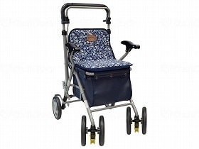 島製作所 パレード 花柄紺