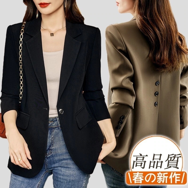 カジュアル アウター レディース 秋 小柄 高級感 春秋 新作 スーツアウター アウターレディース