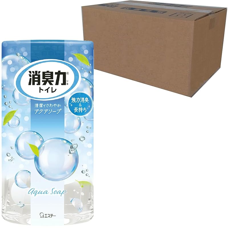 即納消臭力オフィス ビジネスに ケース販売] トイレ用 置き型 アクアソープ 400mL×18個 トイレの消臭力 トイレ 置くだけ 消臭剤 消臭 芳香剤
