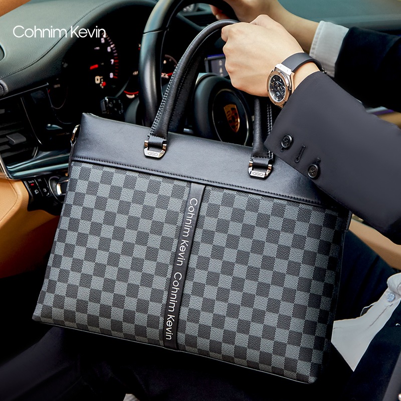 【スポット】CohnimKevinハンドバッグメンズコンピューターバッグレザー2022新ブリーフケー 7,406円