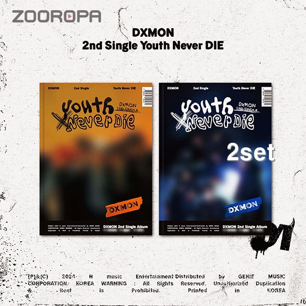 [2종세트] DXMON 다이몬 Youth Never DIE 싱글앨범 2집