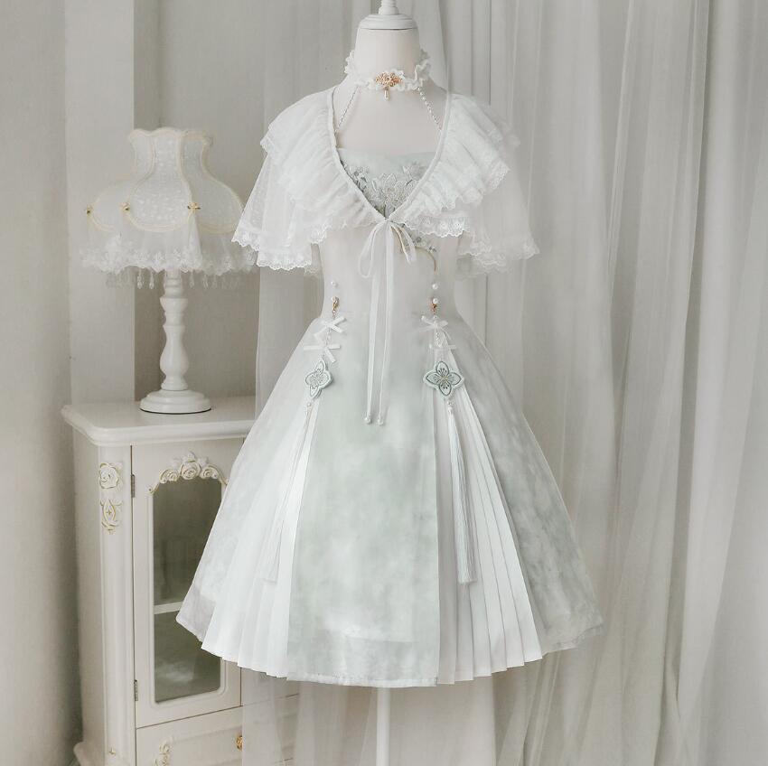 246【新作登場 最安値】 ロリータ チャイナドレス古漢服ワンピース　 ゴスロリ コスプレ メイド服 コスチューム 文化祭 学園祭 衣装 仮装 ハロウィン おすすめ 可愛い ドレス　日常