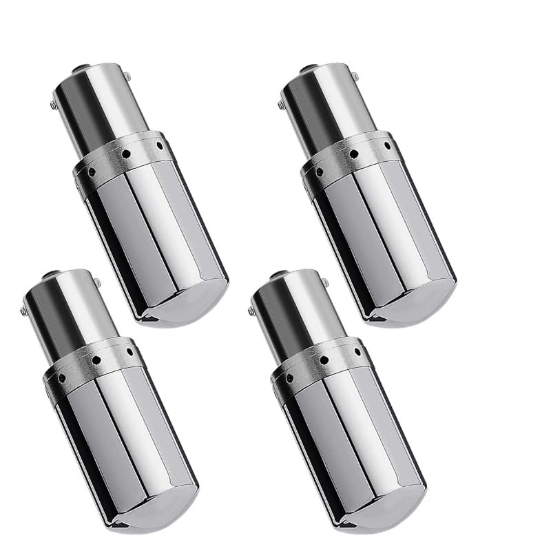 Autart S25 LED ウインカー ステルスバルブ ハイフラ防止 抵抗内蔵 アンバー オレンジ 1156 BAU15S PY21W クロームバルブ ステルス球 ステルス クローム バルブ キャン