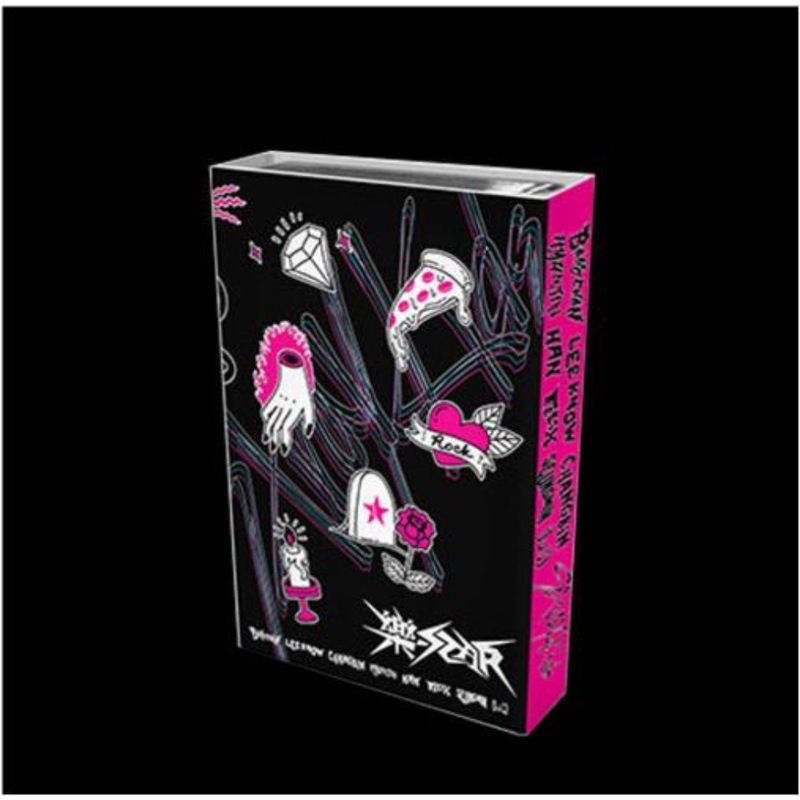 [未開封新品] ストレイキッズロックアルバムスキッズプラットフォームミニ四角バージョンストレイキッズロックスター