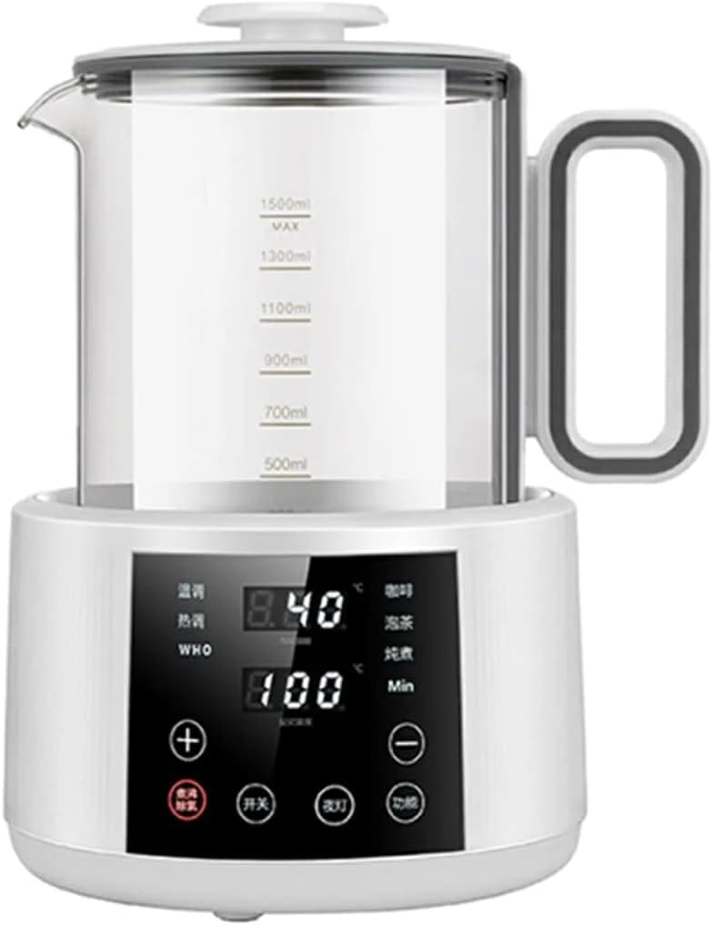 調乳ポット 電気ケトル 電気ポット 温度調節 保温機能 1500ML 24時間保温 多機能 ボトルウォーマー ミルク加熱 滅菌 離乳食ヒーター LCD表示 耐熱ガラス 自動OFF 空焚き防止 湯沸かし
