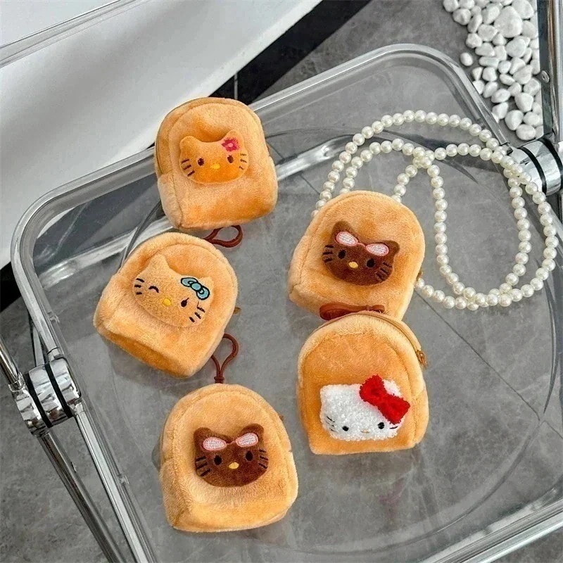 【2個買うと1個無料】サンリオ新作キュートな少女 キティちゃん小銭入れ airpodsイヤホンバッグ鍵ランドセルパスケース