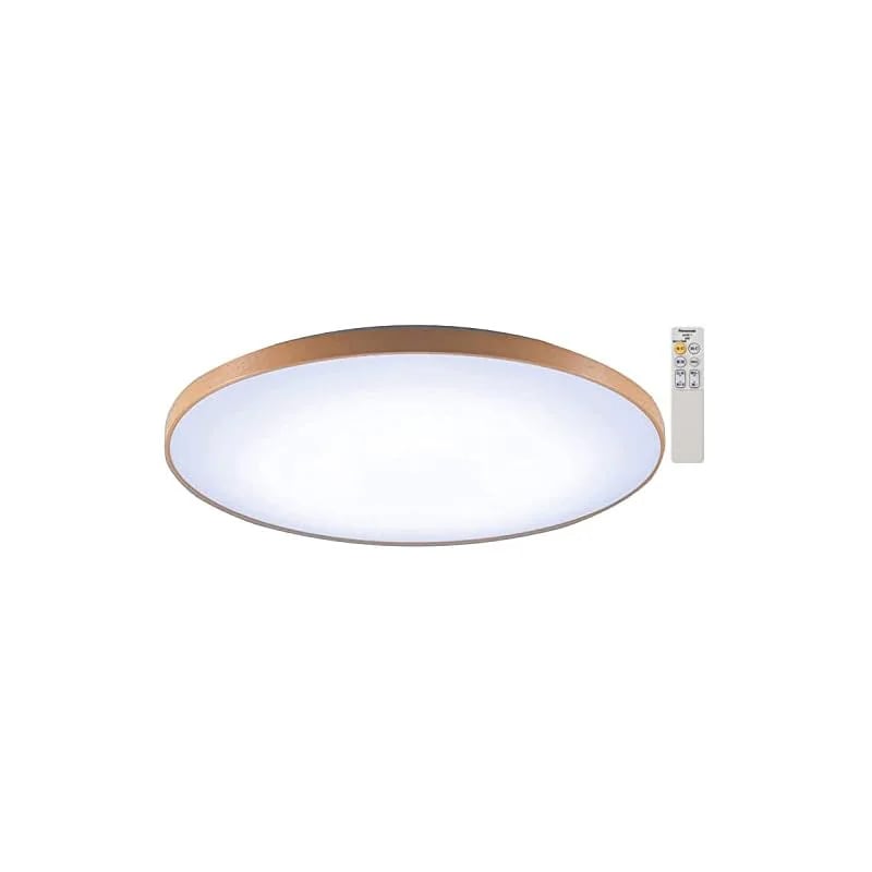 【即納】パナソニック LEDシーリングライト 調光調色タイプ リモコン付 8畳 ミディアムブラウン仕上 HH-CE0819AH