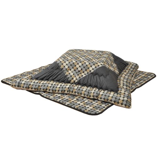 市川(ICHIKAWA) こたつ布団セット(掛・敷)正方形 8874GY(200*200)