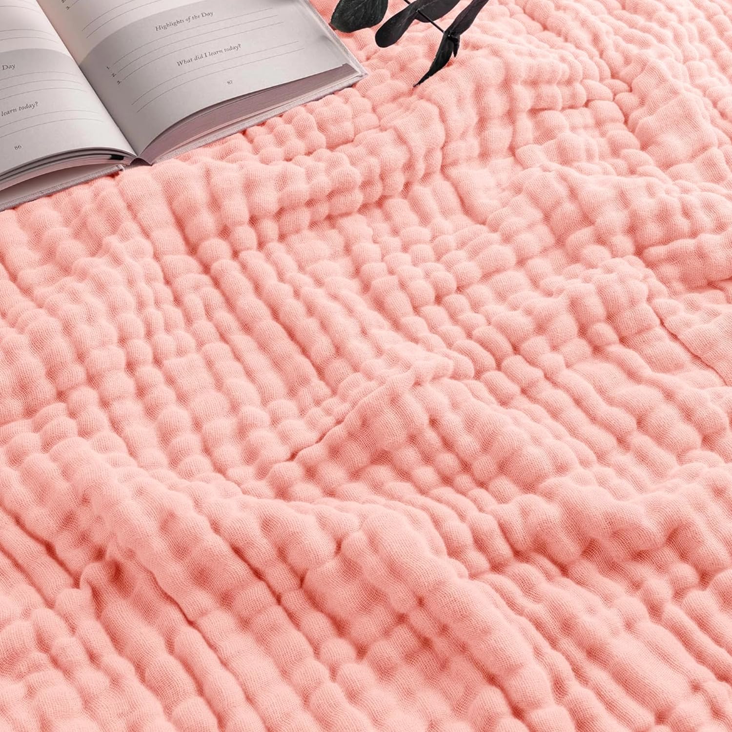 EMME 6重 ガーゼケット クーイン 綿100% タオルケット 夏 無添加 夏掛け 6層ガーゼタオル 水洗い加工 先染め コットン100％ 綿 肌かけ 洗える 綿毛布 吸湿 通気 ガーゼ 肌掛け 肌