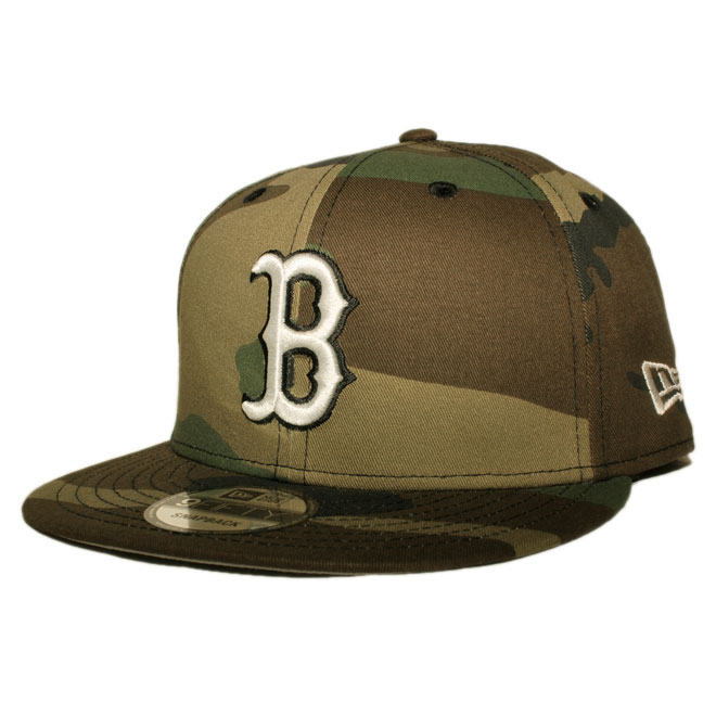 世界的に スナップバックキャップ 帽子 フリーサイズ 迷彩 レッドソックス ボストン MLB レディース メンズ 9fifty 帽子