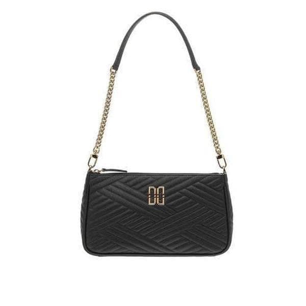 DCBA2E362 [CARLISLE] ブラックレザー スモールショルダーバッグ