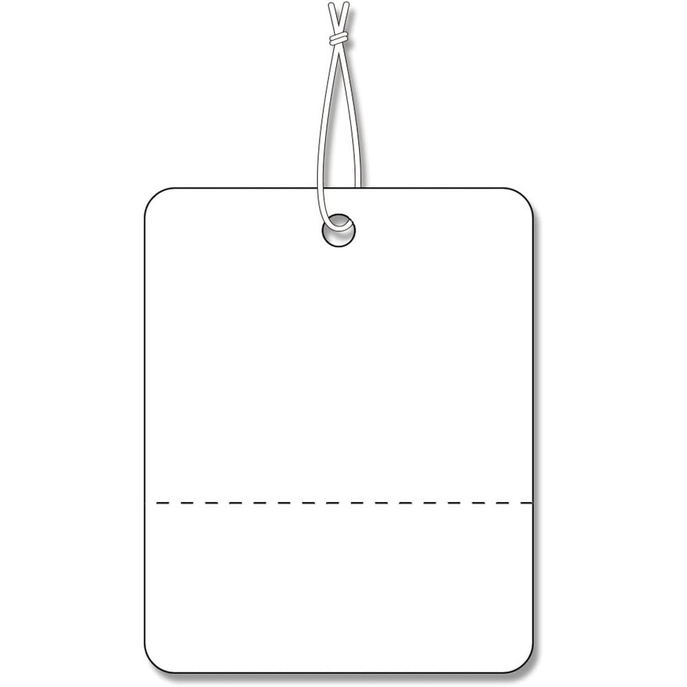 （まとめ買い）シモジマ HEIKO 提札 No.572 綿糸付き 500枚 縦40x横32mm 店舗用品 007157200 [x3セット]