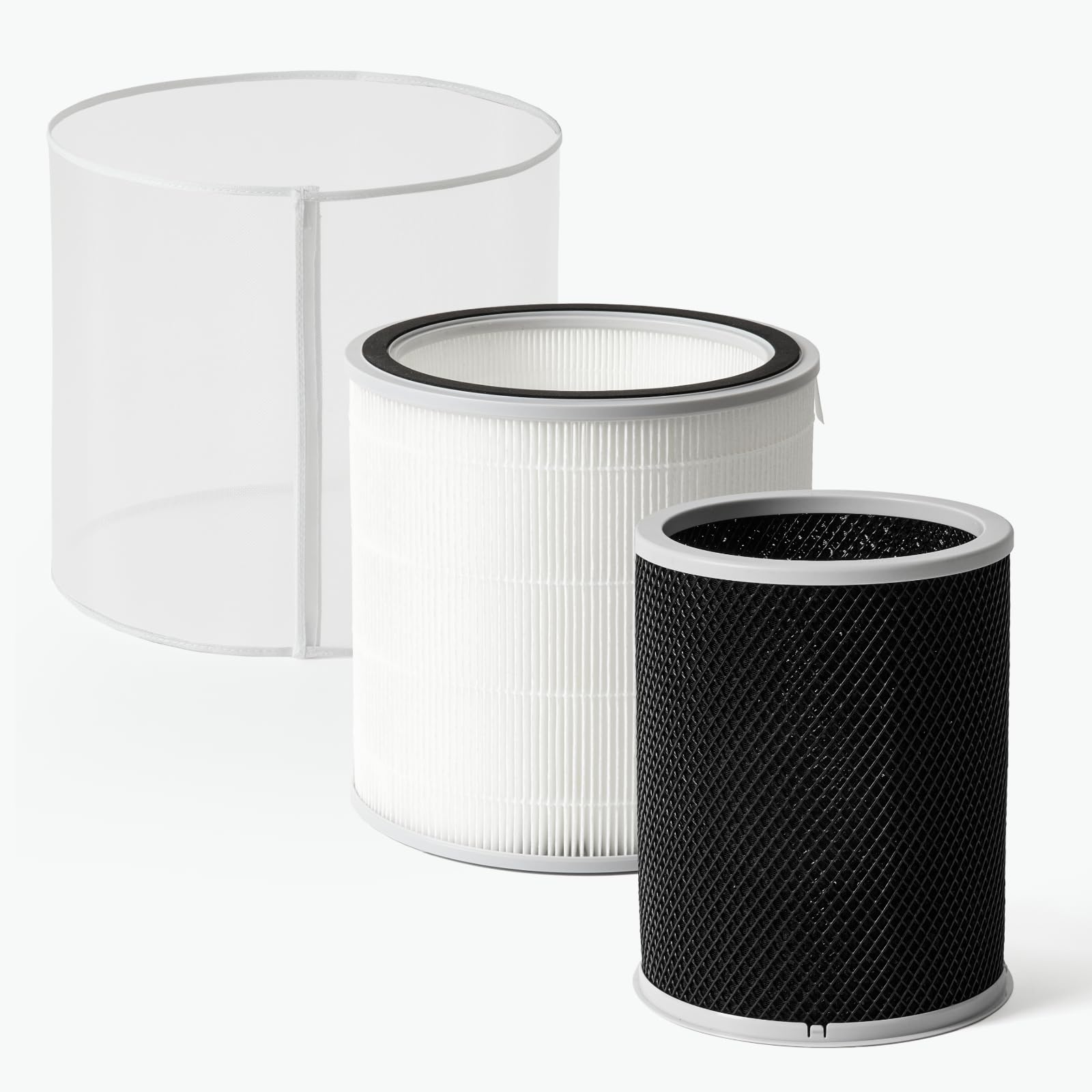 SwitchBot 空気清浄機 交換用 アクセサリー 3点セット プレフィルター1枚 + HEPA フィルター 1枚 + ペット専用活性炭 脱臭フィルター 1枚 空気清浄機/空気清浄機 Table に