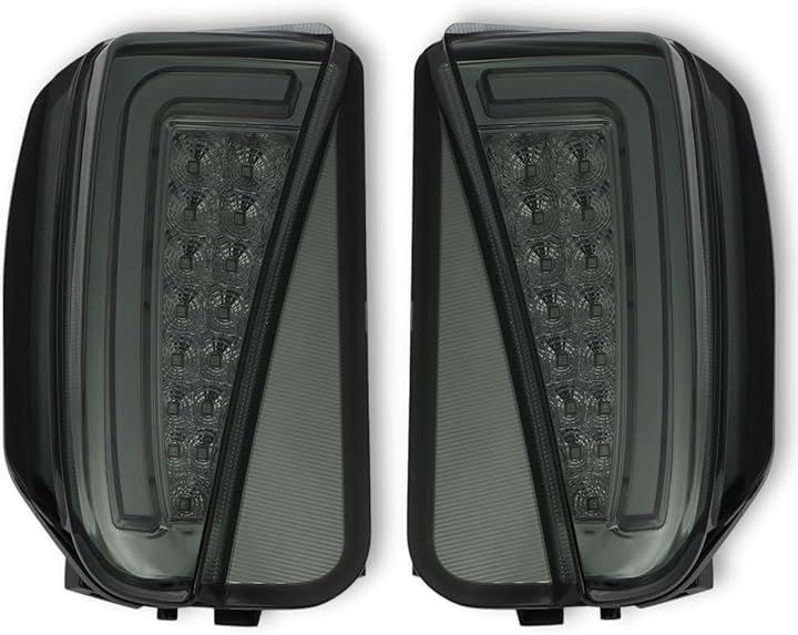 互換品 トヨタ プリウス 用 デイライト LED ファイバー プリウスPHV 30系 後期 ZVW30 ZVW35 フロント バンパー ウインカー ホワイト アンバー レンズ(スモーク)