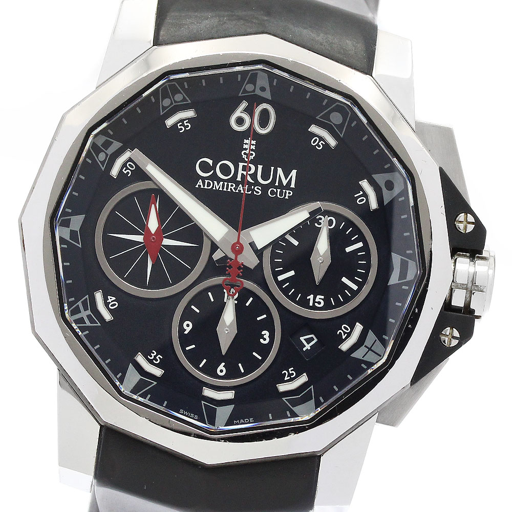 コルム CORUM 753.671.20/F371 AN52 アドミラルズカップ クロノ デイト 自動巻き メンズ 保証書付き_913247【中古】