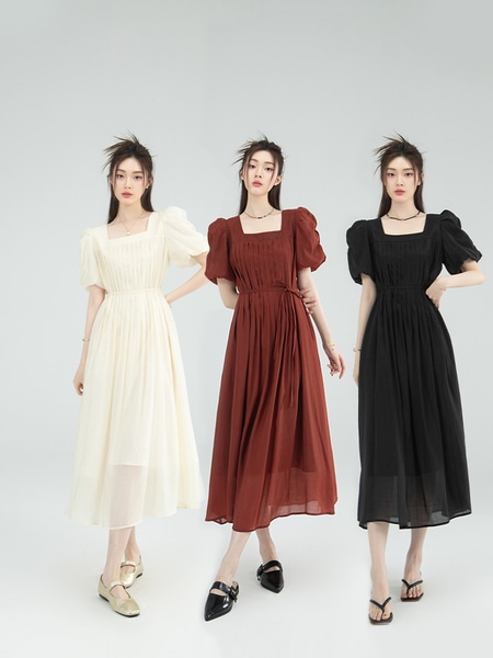 Lieer リエール 32LY1125 リヨセルプリーツワンピース