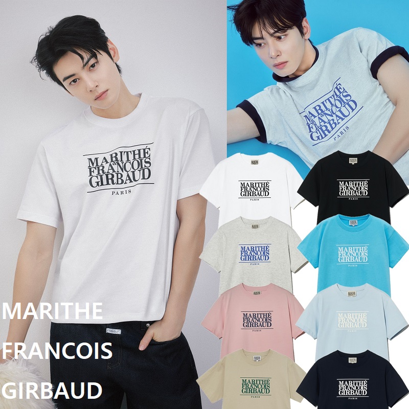 【MARITHE FRANCOIS GIRBAUD】Tシャツ 8色展開 韓国人気 ユニセックス カジュアル おしゃれ シンプル トレンド 半袖トップス CLASSIC LOGO TEE