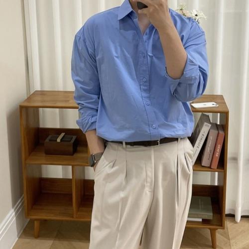 [東大門タウン] デイリーベーシックシャツ 8色