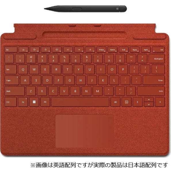 マイクロソフト 純正 スリム ペン 2 付き Surface Pro Signature キーボード ポピーレッド (日本語) 【ご法人様限定モデル】 : 8X8-00039 24,572円