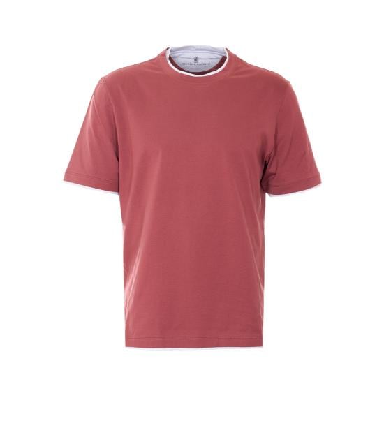 BRUNELLO CUCINELLI Men T-Shirts M0B137427 CMJ53 Red