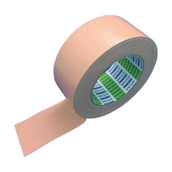 （まとめ）日東電工 養生用布粘着テープ No.7500 50mmx25m さんご 1巻[x10]