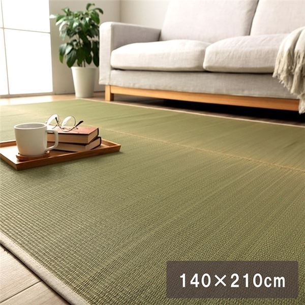 いるしこ みらい い草 無垢 ラグ マット 消臭 蒸れにくい ナチュラル 約140x210cm