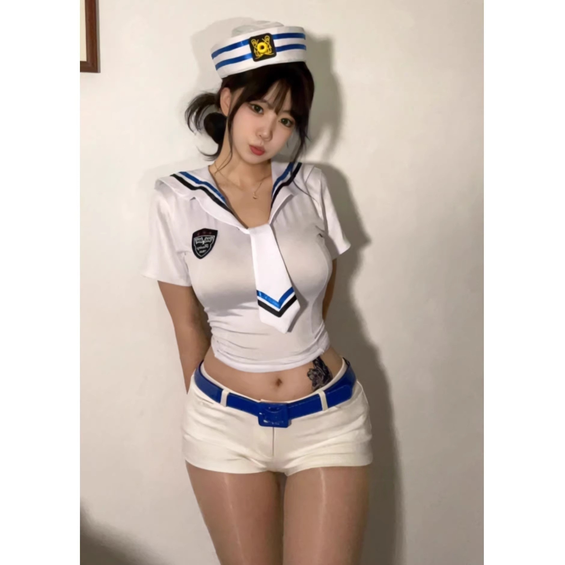 【短納期】超低価 格純欲ボディ せいふく k ギャルj 打歌服 海軍 アナウンサー 女性団