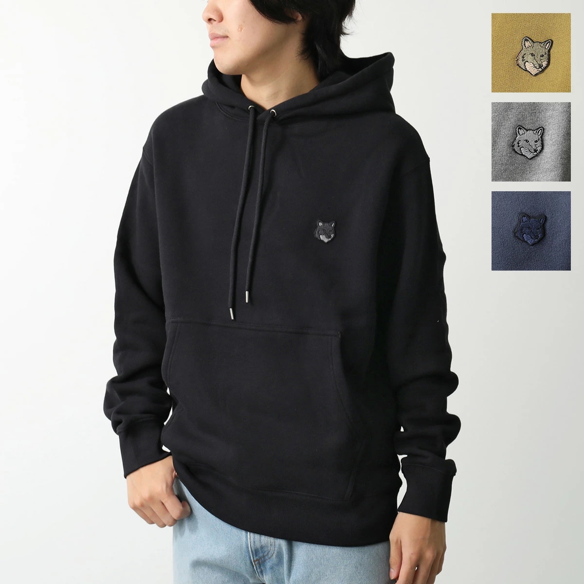 MAISON KITSUNE メゾンキツネ パーカー BOLD FOX HEAD PATCH COMFORT HOODIE MM00713KM0307 メンズ 長袖 プルオーバー 裏起毛 カラー4色