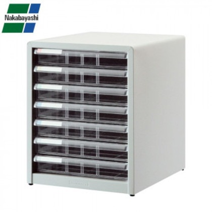 ナカバヤシ アバンテV2レターケース 浅7段 A4 タテ型 ニューグレー AL-77