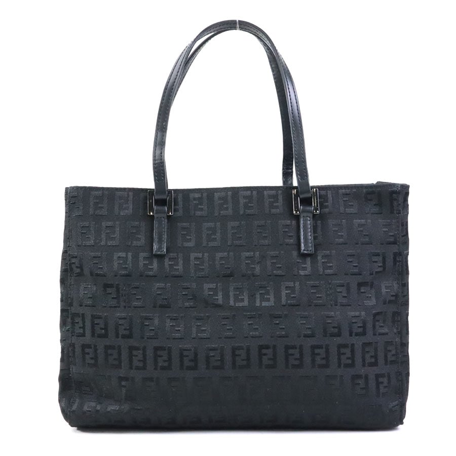 フェンディ FENDI ハンドバッグ ズッキーノ ナイロンキャンバス ブラック レディース 56178a