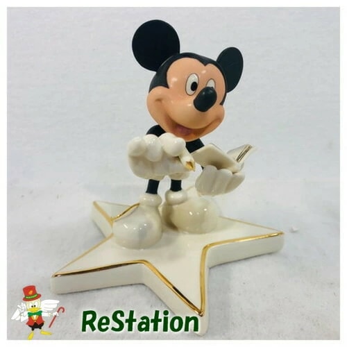 【中古】レノックス　サインをするミッキーYours Truly Mickey"322/2000シリアルNo入り"