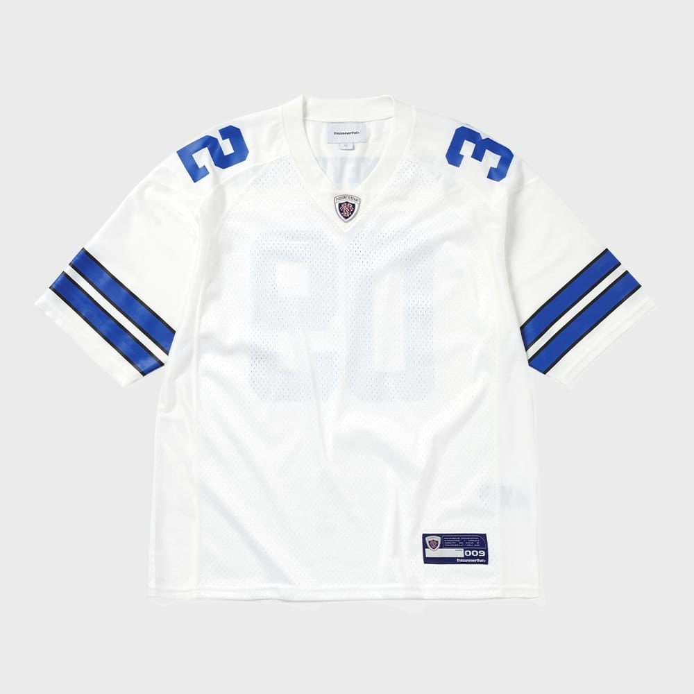 ディス・イズ・ネヴァー・ザト・フットボールジャージーホワイト